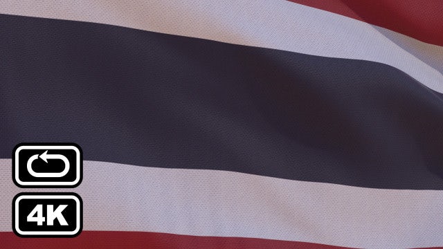 Thailand Flag: Stock Motion Graphics