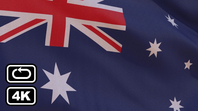 Australian Flag: Stock Motion Graphics