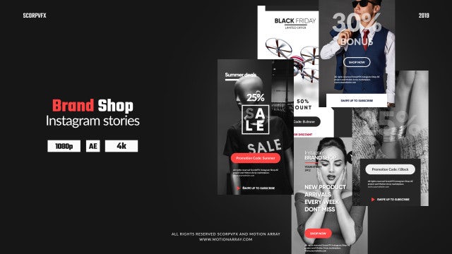 Instagram Stories - Brand Shop: After Effects Templates