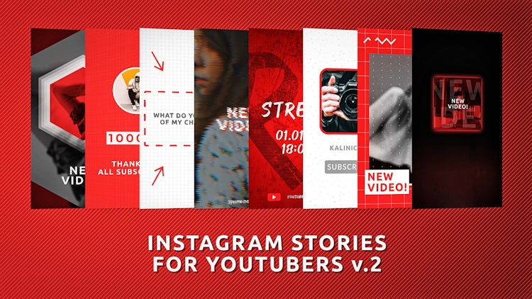 Instagram Stories For YouTubers V.2 - After Effects  