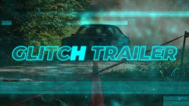 Glitch Trailer Opener: After Effects Templates