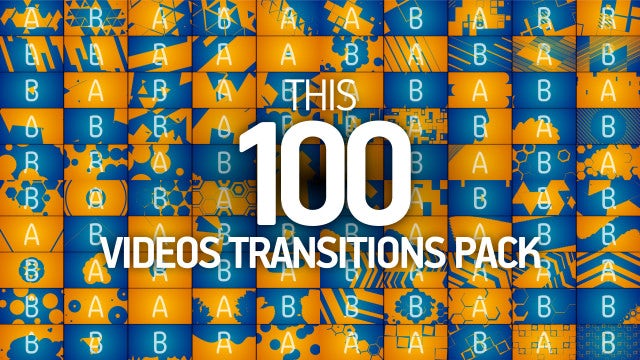 100 Transitions Pack: Stock Motion Graphics