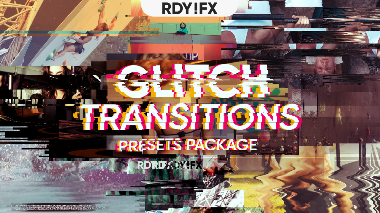 glitch text preset premiere pro