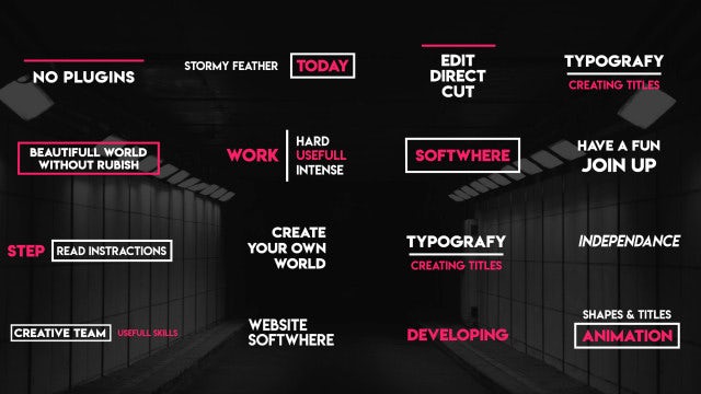 New Stylish Titles: Premiere Pro Templates