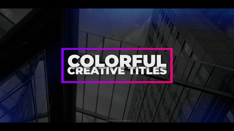 Colorful Creative Titles: Premiere Pro Templates
