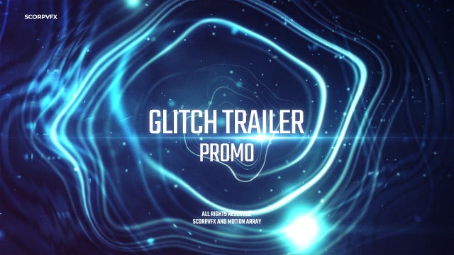 Glitch Trailer Promo: After Effects Templates