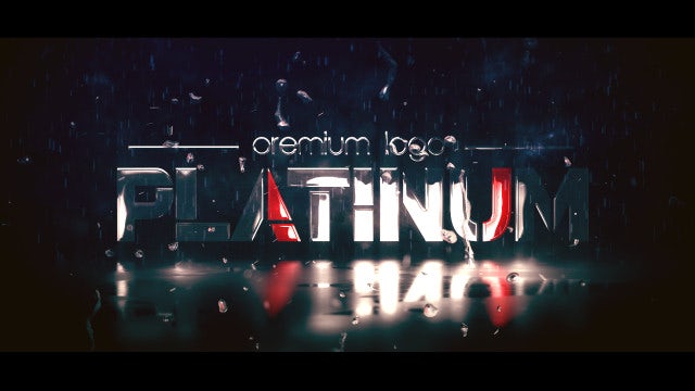Platinum Logo Reveal: After Effects Templates