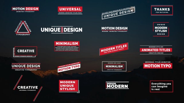 Creative Typo III: After Effects Templates