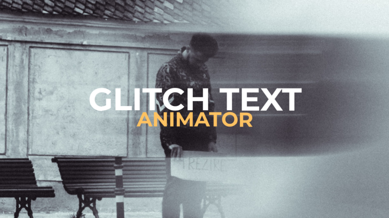 glitch text premiere pro