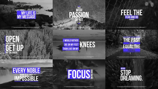Neat Typography V.2: Premiere Pro Templates