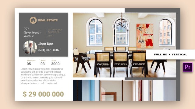 Real Estate: Premiere Pro Templates