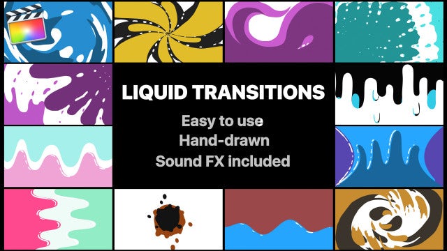 Liquid Motion Transitions Pack: Final Cut Pro Templates