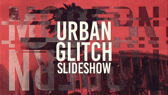 Urban Glitch Slideshow: After Effects Templates