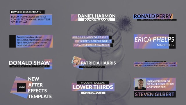 Hologram Lower Thirds: After Effects Templates