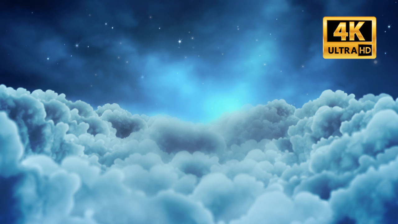 Fly Over Night Clouds Stock Motion Graphics Motion Array