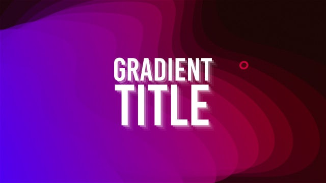 Gradient Title: Premiere Pro Templates