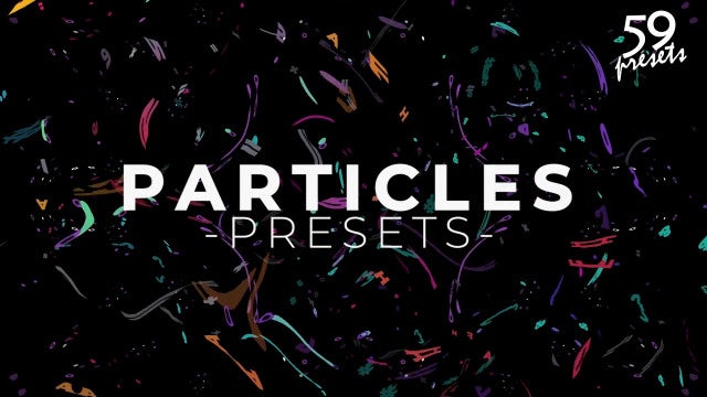 Particles Presets + Editor: Premiere Pro Presets