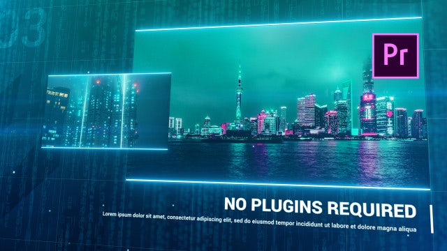 Cyber - Sci-Fi Slideshow: Premiere Pro Templates
