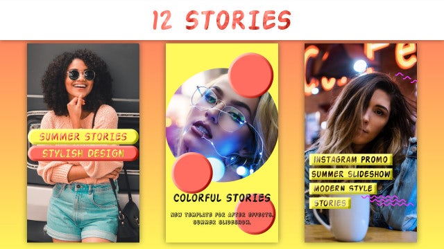Summer Instagram Stories: After Effects Templates