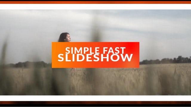Simple Fast Slideshow: Premiere Pro Templates