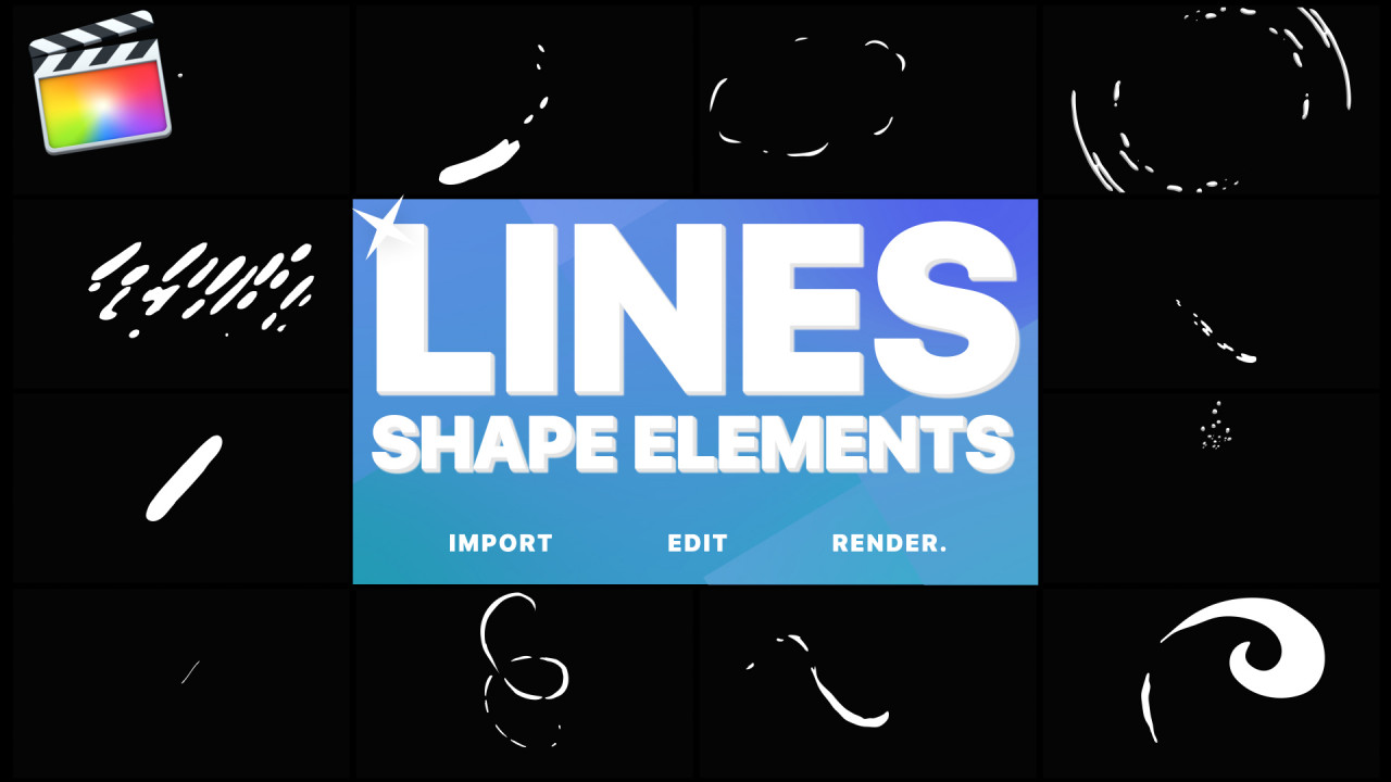 Шаблоны в алайт моушен. Line Motion Shape elements.