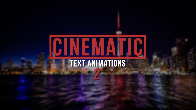 Cinematic Text Animations 2: Premiere Pro Presets