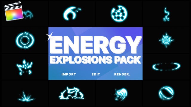 Energy Explosion Generators: Final Cut Pro Templates