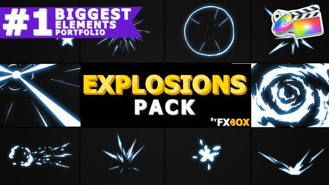 Hand Drawn Explosion Generators: Final Cut Pro Templates