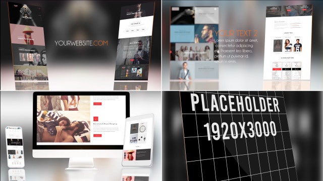 Clean Website Presentation: Premiere Pro Templates
