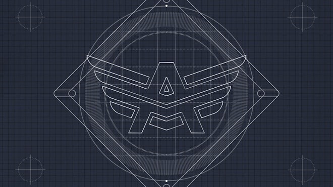 Architectural Sketch Logo Reveal Animation For Hive Logo With