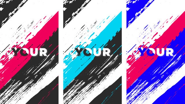 Instagram Brush Titles: After Effects Templates