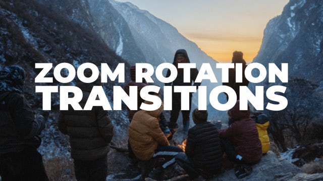 Zoom Rotation Transitions: Premiere Pro Presets