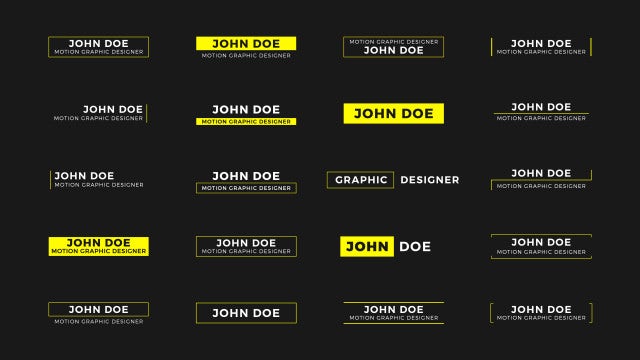 20 Minimal Titles: Final Cut Pro Templates