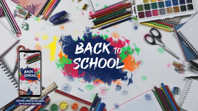 School Stop Motion: After Effects Templates