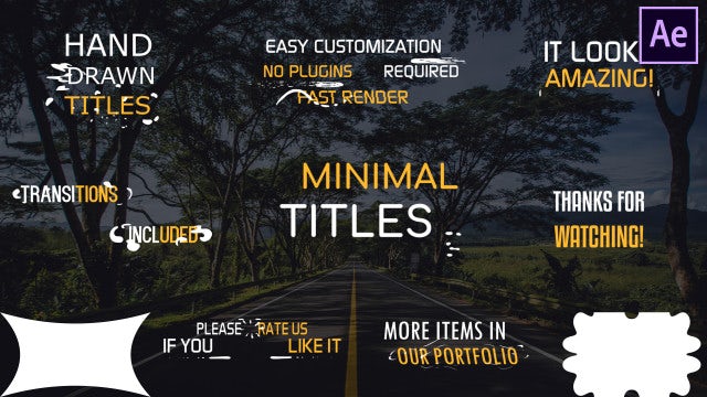 Minimal Titles: After Effects Templates