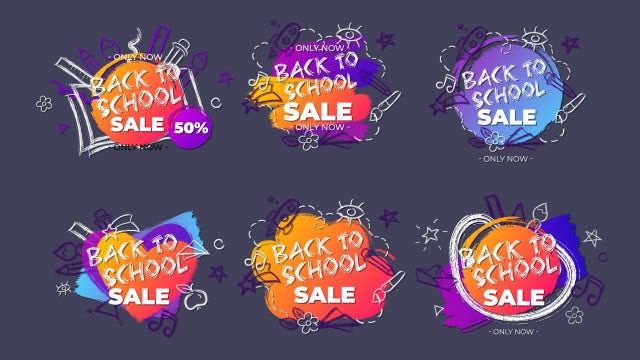 Cheerful Back To School Titles: Premiere Pro Templates