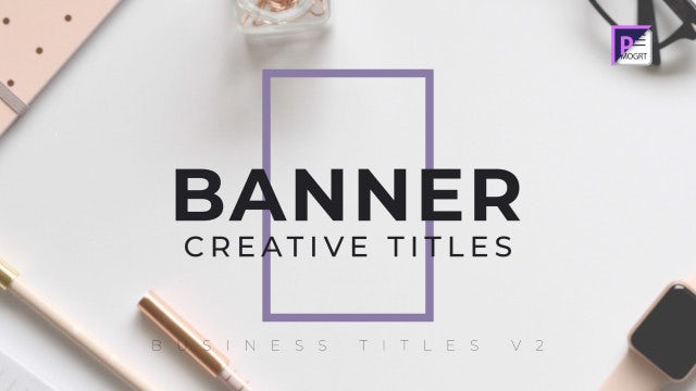 Business Titles V2: Motion Graphics Templates