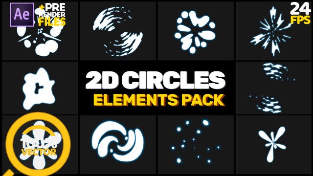 2D Circles Pack: After Effects Templates