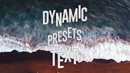 Dynamic Text Presets After Effects Presets Motion Array