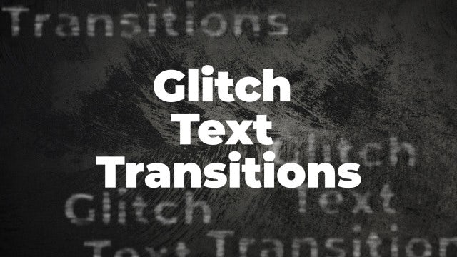 Glitch Text Transitions: Premiere Pro Presets