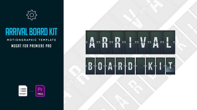 Arrival Board Kit: Motion Graphics Templates