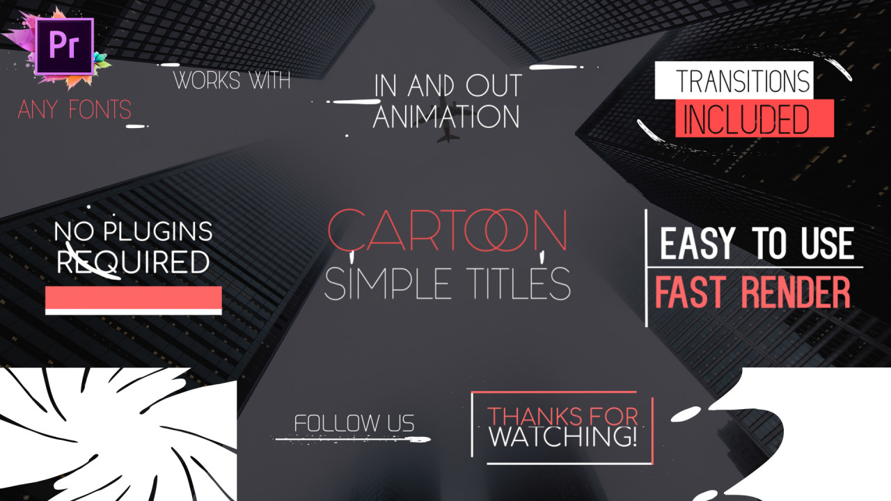 Cartoon Simple Titles - Motion Graphics Templates | Motion Array