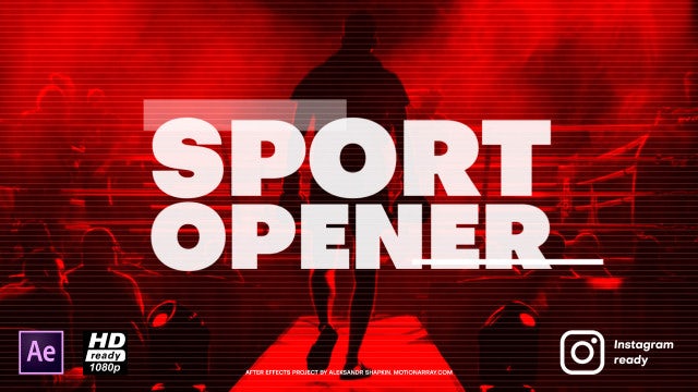 Dynamic Sport Opener: After Effects Templates
