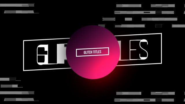Glitch Titles: Final Cut Pro Templates
