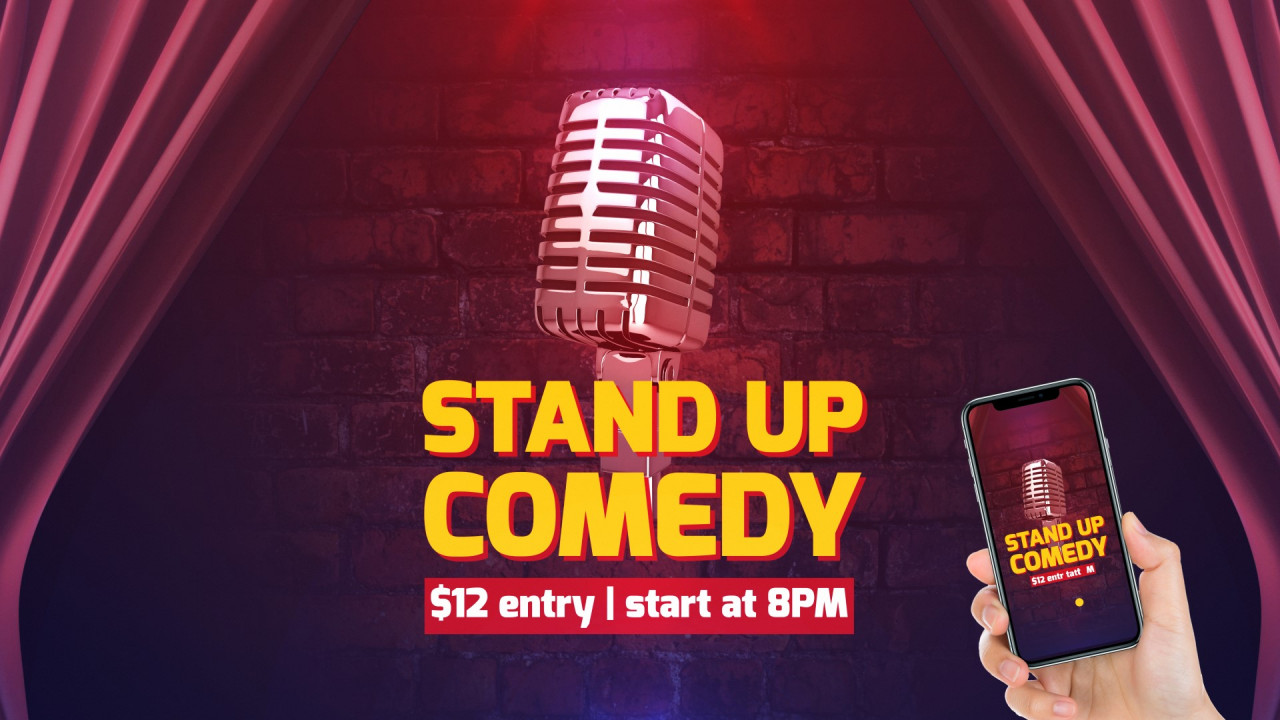 Comedy stand. Stand up comedy. Stand up comedy poster Envato.