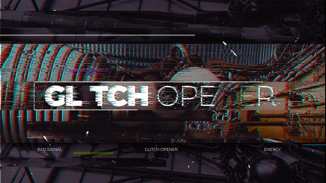Glitch Opener: After Effects Templates