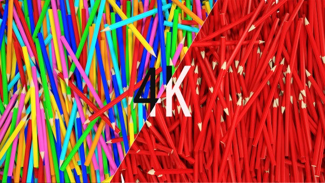 3D Pencils Transitions: Stock Motion Graphics
