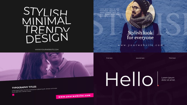 Modern Typography: Premiere Pro Templates