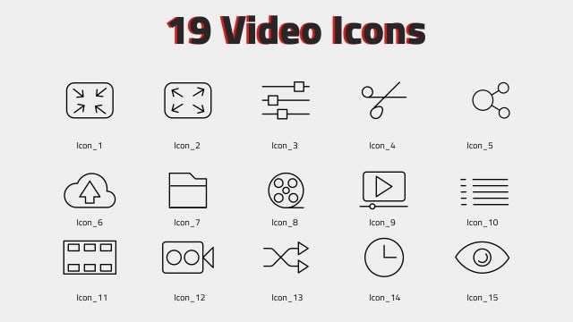Video Icons: After Effects Templates