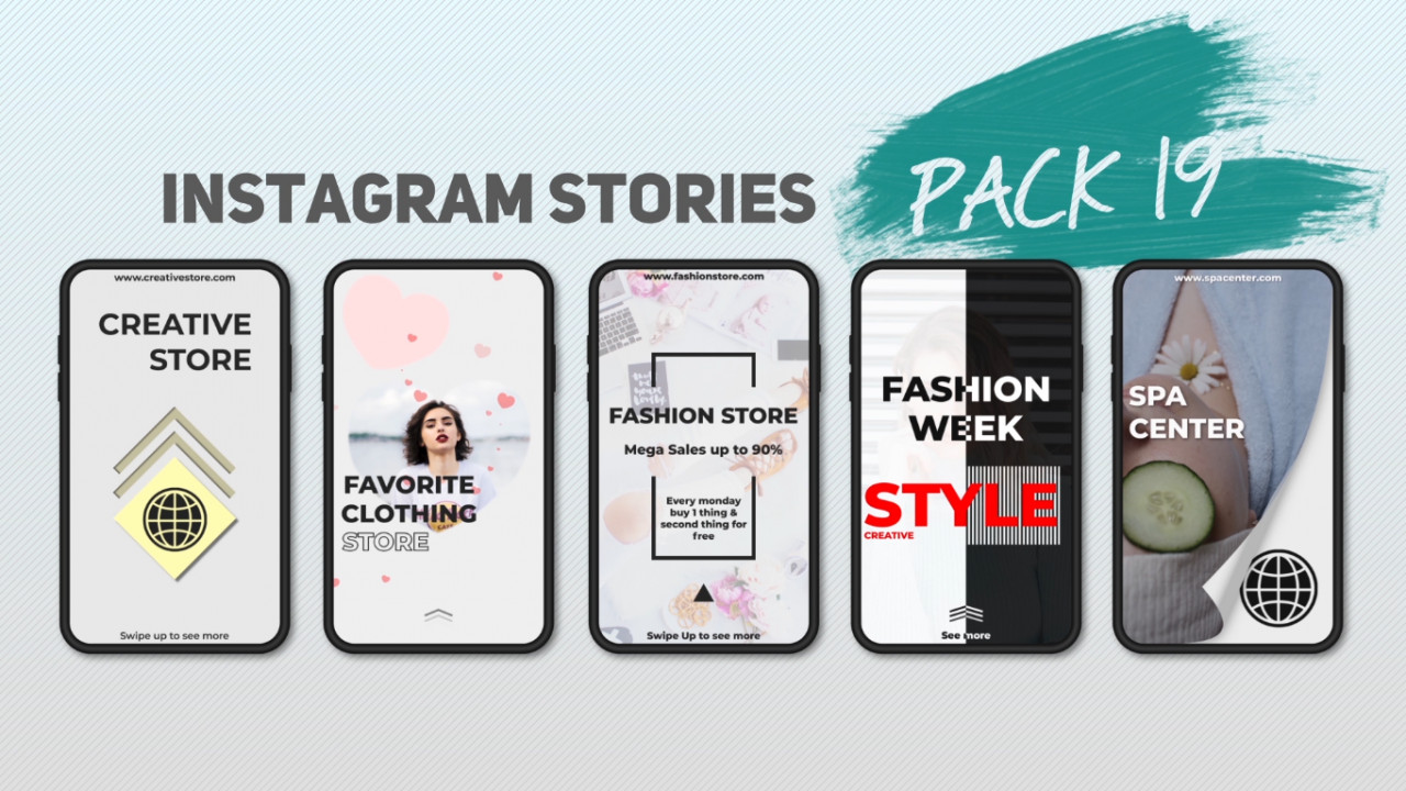 Instagram Stories Pack 19 After Effects Templates Motion Array